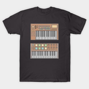 Brown Mini Synthesizer T-Shirt